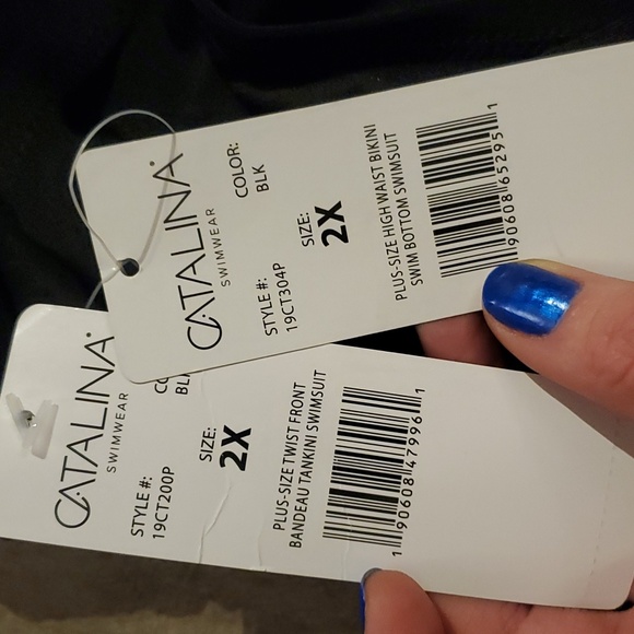 NWT Sz 2X Tankini + Bottoms Swimsuit - Picture 10 of 10